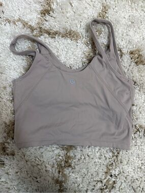 lululemon athletica Light Taupe Strappy Sports Bra